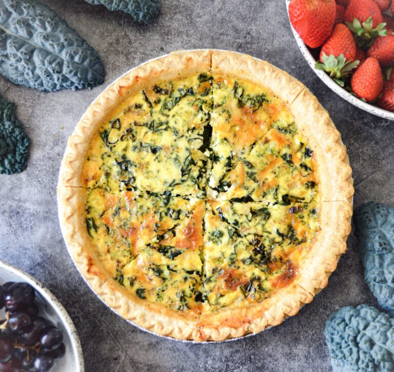 Kale, Broccoli, and Cheddar Quiche » Kay's Clean Eats