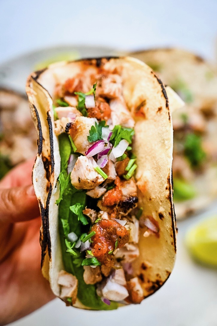 Easy Grilled Chicken Street Tacos | Kay's Clean Eats